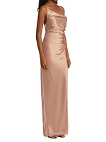 Ruched Silk Gown