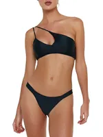 Solid Rai Cutout Bikini Top