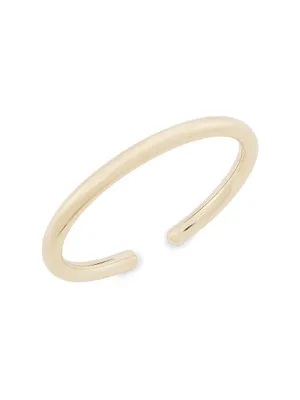 14K Yellow Gold Flexible Tube Cuff