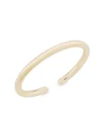 14K Yellow Gold Flexible Tube Cuff