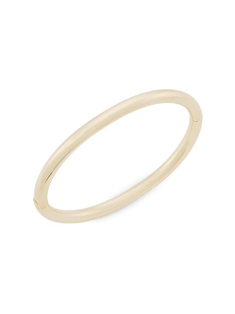 14K Yellow Gold Hinged Bangle