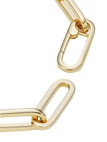 14K Yellow Gold Paper Clip Chain Bracelet