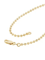 14K Gold Bead Chain Bracelet