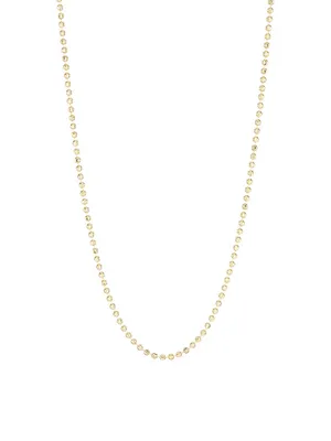 14K Gold Bead Chain Necklace