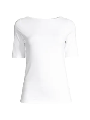 Soft-Touch Boatneck Tee