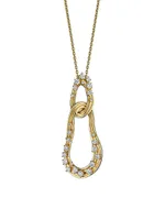 Bahia 18K Yellow Gold & 0.71 TCW Diamond Pendant Necklace