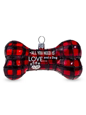 The Pet Set All You Need Is Love & A Dog Bone Ornament