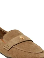 Logo Suede Ballet Loafers