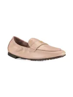 Logo Leather Ballet Loafers