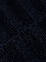Rib-Knit Cashmere Beanie
