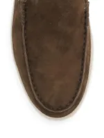 Suede Espadrille Loafers