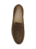 Suede Espadrille Loafers