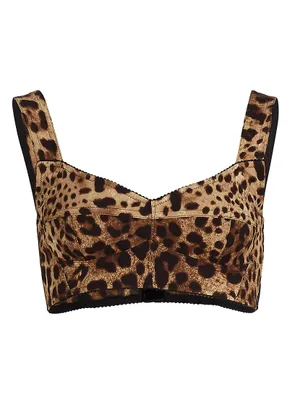 Leopard Print Crop Top