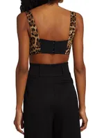 Leopard Print Crop Top