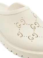 Logo Print Rubber Slip-On Shoes