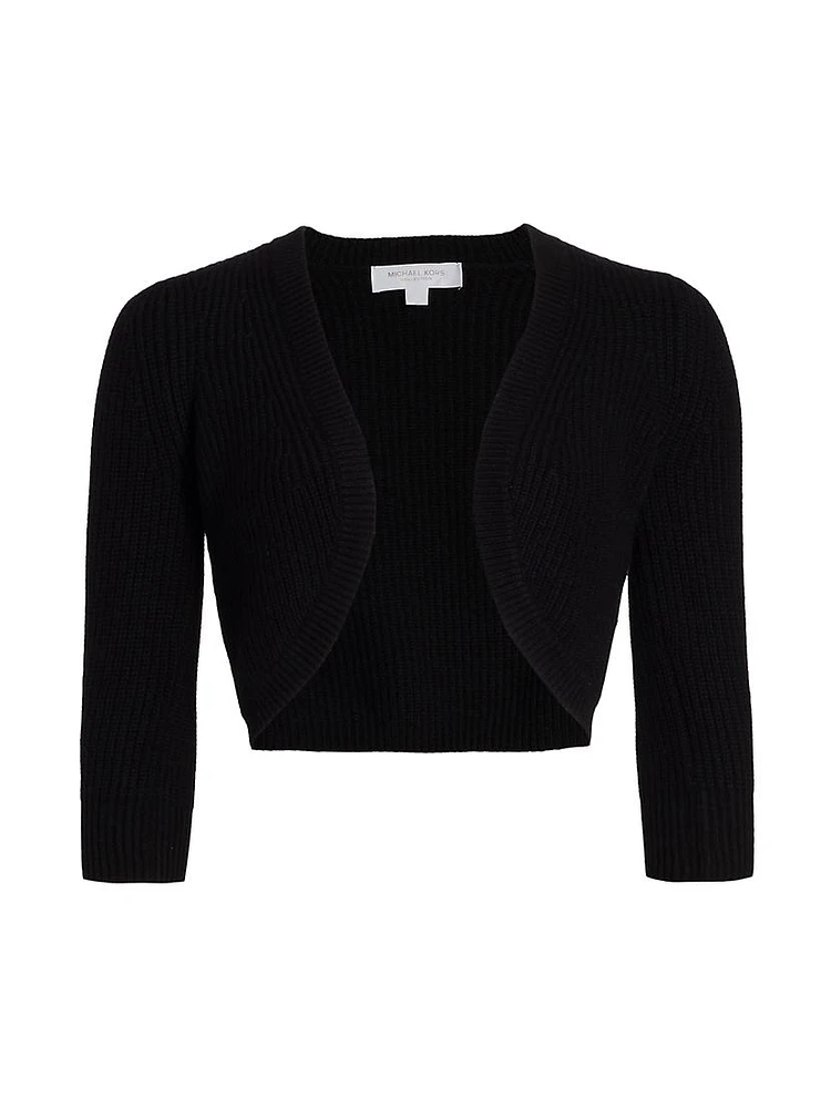 Ribbed Cashmere Shrug