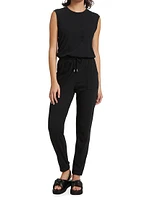 High Torsion Sleeveless Jumpsuit