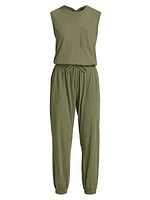 High Torsion Sleeveless Jumpsuit
