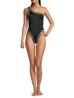 Studded One-Piece Swimsuit