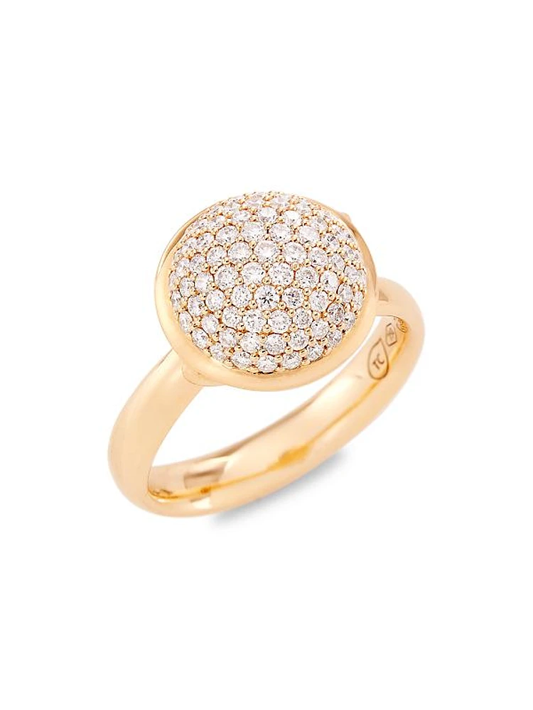 Bouton 18K Rose Gold & 0.75 TCW Diamond Ring