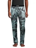 Logo Silk Pajama Pants