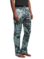 Logo Silk Pajama Pants