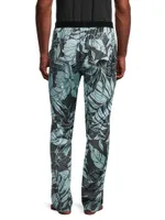 Logo Silk Pajama Pants