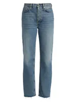 Classic Mid-Rise Straight-Leg Jeans