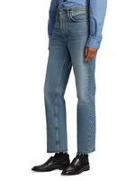 Classic Mid-Rise Straight-Leg Jeans