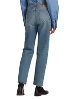 Classic Mid-Rise Straight-Leg Jeans