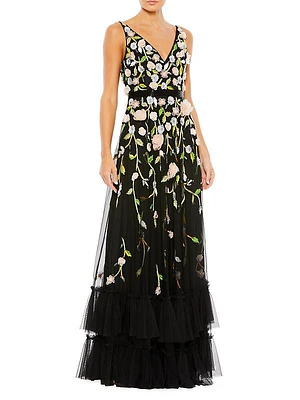 Embellished A-Line Gown