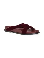 Honore Padded Velvet Sandals