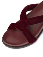 Honore Padded Velvet Sandals