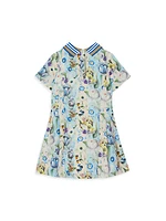 Little Girl's & Girl's Filippa Floral Print Polo Dress