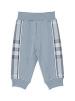 Baby's & Little Boy's Check Trim Joggers