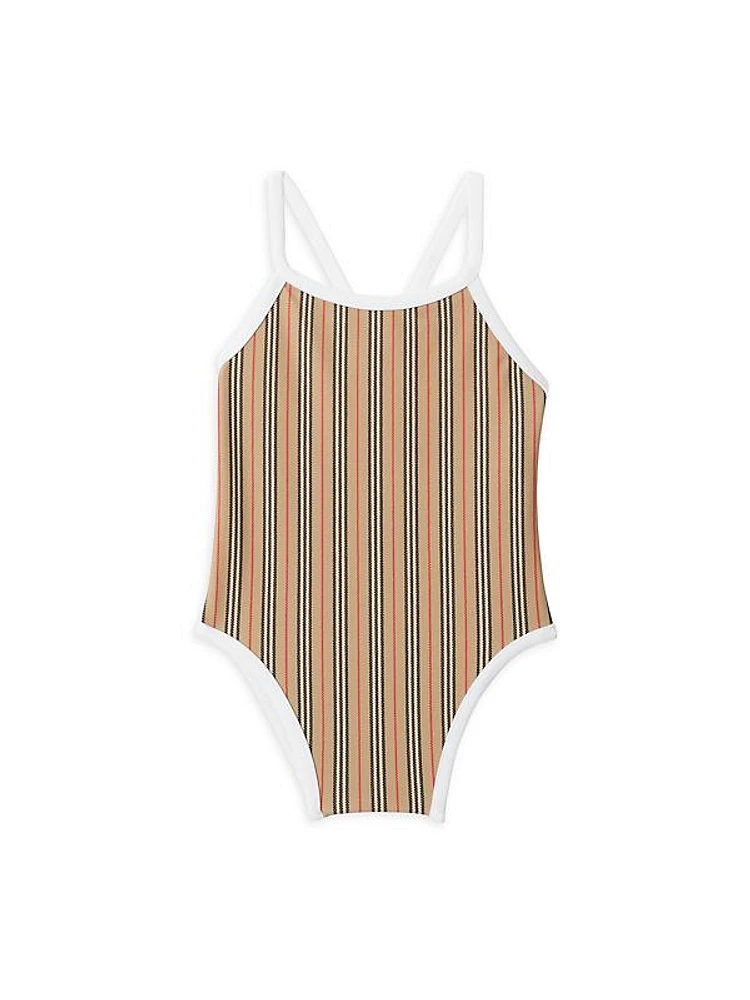 Baby Girl's Sandie Striped One-Piece Swimsuit