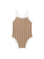 Baby Girl's Sandie Striped One-Piece Swimsuit