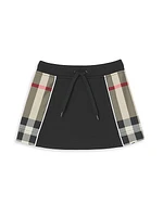 Baby's & Little Girl's Mini Check Trim Skirt