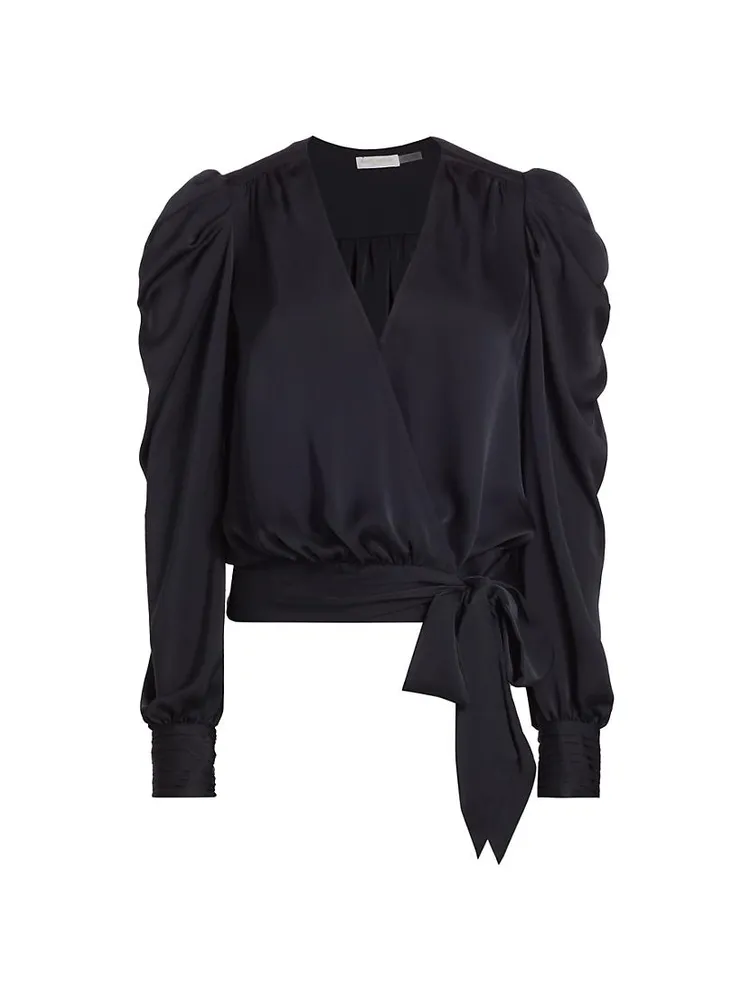 Pauline Wrap-Front Blouse