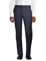 Wool Sharkskin Trousers