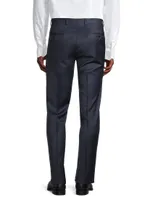 Wool Sharkskin Trousers