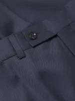 Wool Sharkskin Trousers