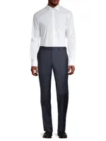 Wool Sharkskin Trousers