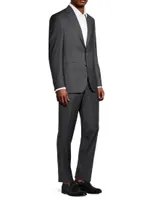 Wool Sharkskin Suit