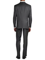 Wool Sharkskin Suit