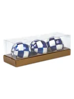 Royal Check Capiz 3-Piece Ball Set