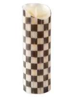 Courtly Check Faux Pillar Candle