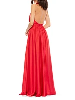 Chiffon Halter Gown