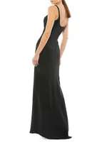 Ieena Embellished Scoopneck Sheath Gown