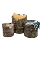 3-Piece Decorative Nesting Storage Baskets